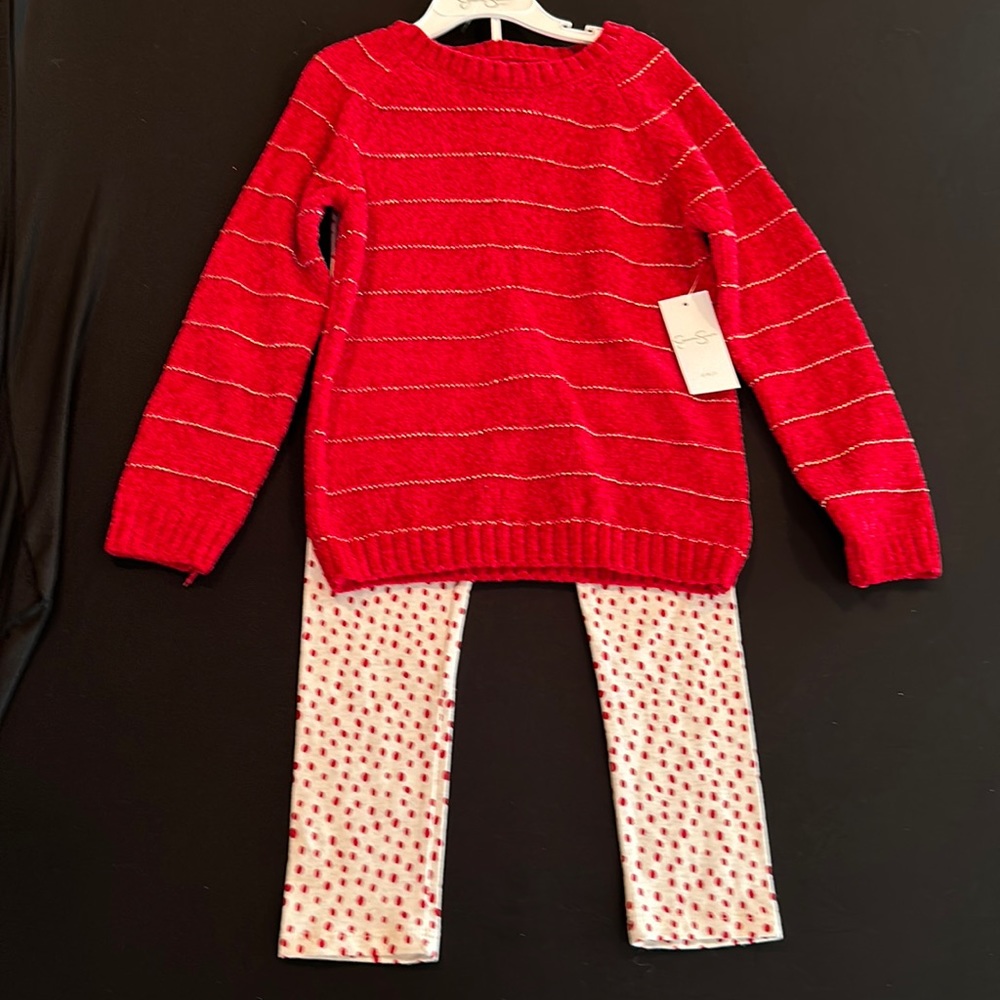 Girls 2pc Jessica Simpson sweater set - size 5/6 - BNWT